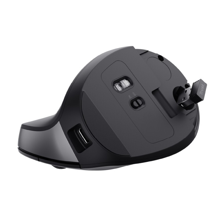 Mouse Ergonomico - Trust TM-270 - Wireless - Nero