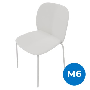 Sedia Mentha in Tecnopolimero - Bianco - h45 cm