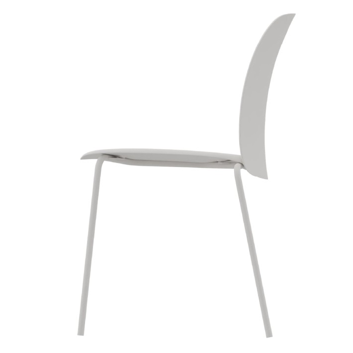 Sedia Mentha in Tecnopolimero - Bianco - h45 cm