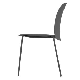 Sedia Mentha in Tecnopolimero - Grigio Antracite - h45 cm 2