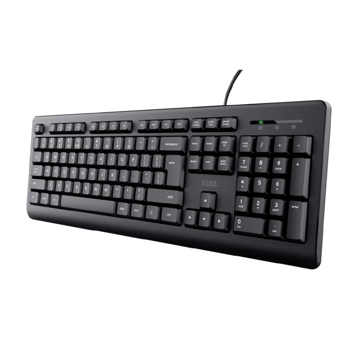 Tastiera IT - Trust TK-150 - Wired Silent - Nero