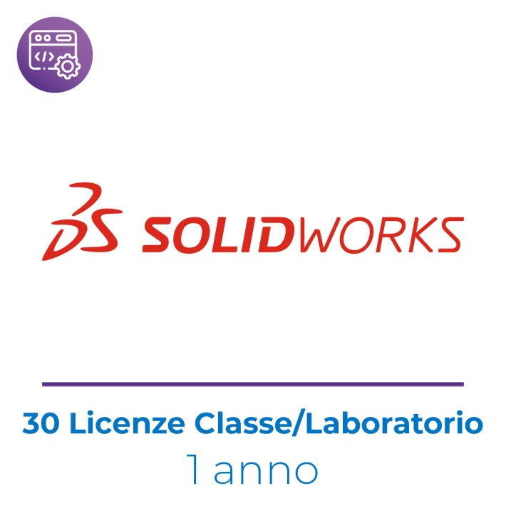 SOLIDWORKS EDU Edition Network Package - Pacchetto con 30 Utenti in Classe/Laboratorio - Abbonamento 1 Anno