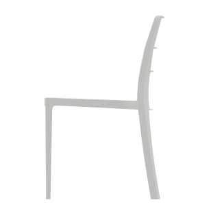 Sedia Sai in Tecnopolimero - Altezza Seduta 42 cm - Colore Scocca Lino 2