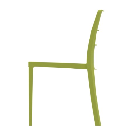 Sedia Sai in Tecnopolimero - Altezza Seduta 42 cm - Colore Scocca Verde Pistacchio