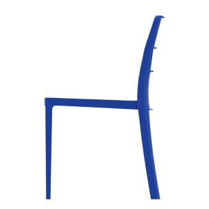 Sedia Sai in Tecnopolimero - Altezza Seduta 42 cm - Colore Scocca Blu 2