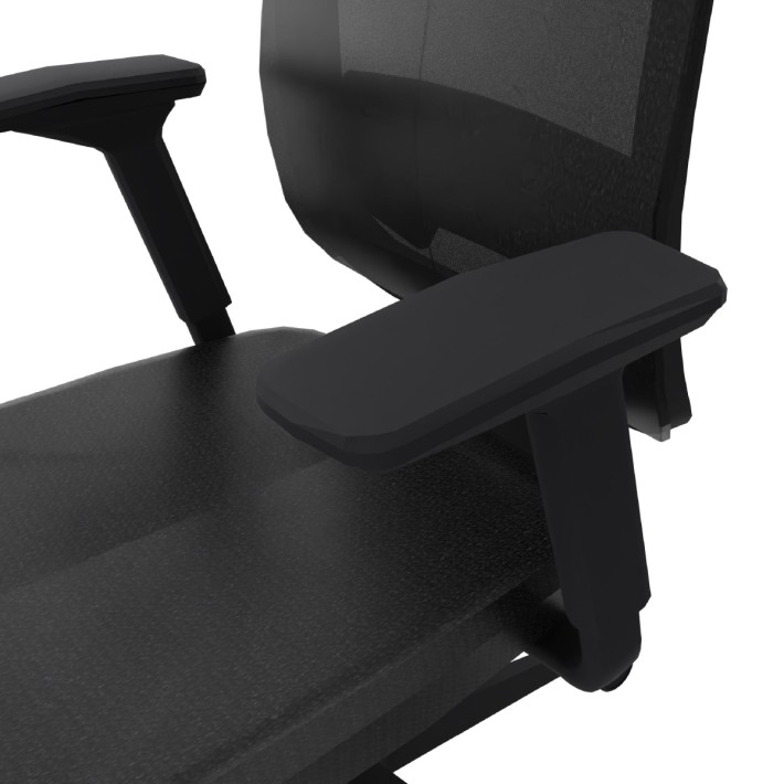 Sedia Operativa Reply Air su Ruote - Colore Sedile/Schienale Black ST104 - Colore Struttura Nero - No Poggiatesta