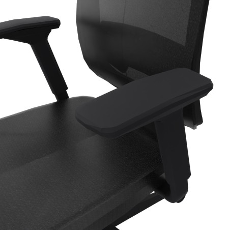 Sedia Operativa Reply Air su Ruote - Colore Sedile/Schienale Black ST104 - Colore Struttura Nero - No Poggiatesta