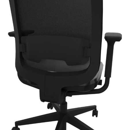 Sedia Operativa Reply Air su Ruote - Colore Sedile/Schienale Black ST104 - Colore Struttura Nero - No Poggiatesta