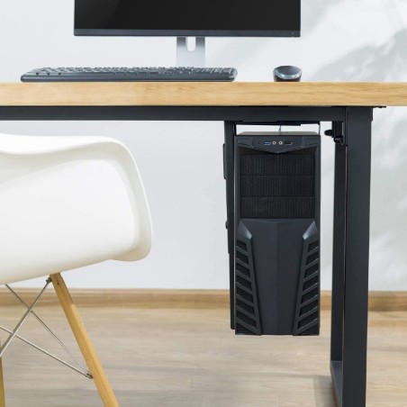 Supporto per Pc - Sotto Tavolo - Regolabile - Nero