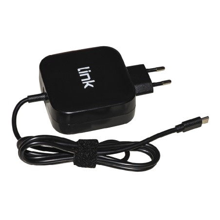 Adattatore di Alimentazione - con Connettore USB C - 65 W - per Notebook, Smartphone, Tablet e Power Bank