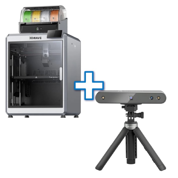 BUNDLE SHAREBOT STAMPANTE 3DWAVE + SCANNER 3D POP 3 ADVANCE