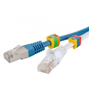 Confezione 100 Clip per Cavi - Diametro Max 6 mm - Numerati da 0 a 9 2