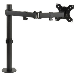 Supporto da Tavolo Singolo per Monitor - con Morsa - da 13" a 32" - fino a 8 kg - con due Snodi 2