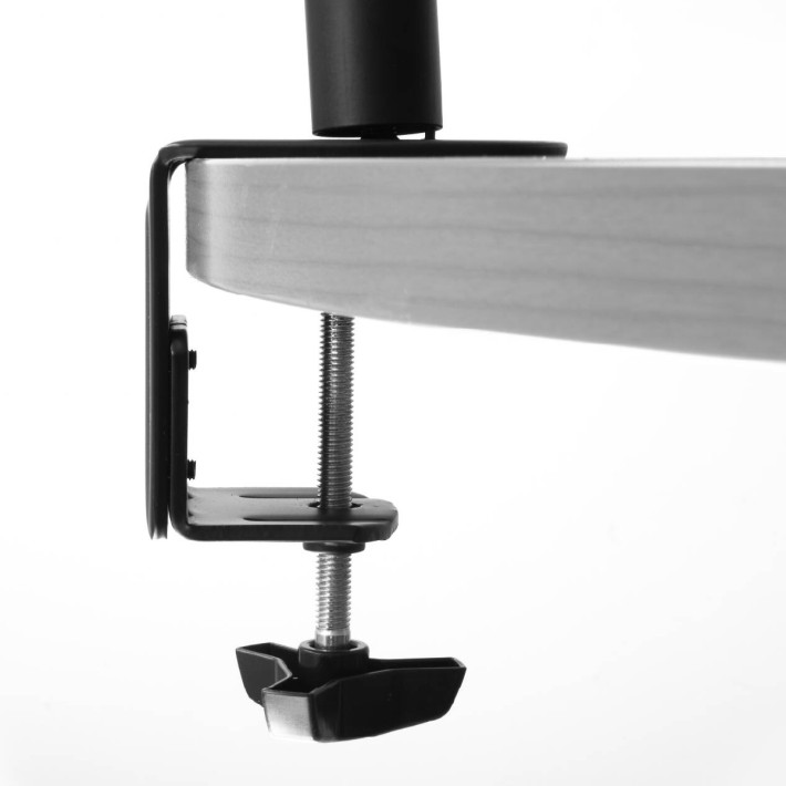 Supporto da Tavolo Singolo per Monitor - con Morsa - da 13" a 32" - fino a 8 kg - con due Snodi