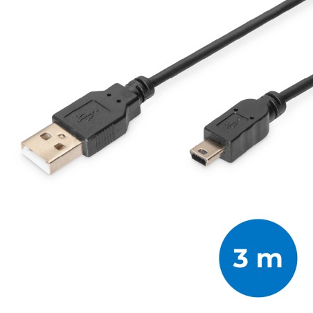Cavo Usb 2.0 - Mini B - 5 Poli - 3 m