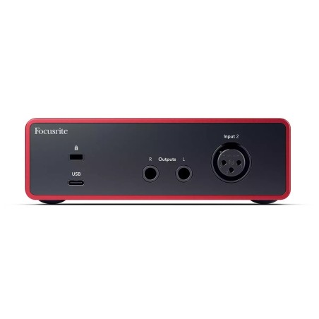 Scheda Audio - Focusrite Scarlett Solo 4th gen - con Preamplificatore Microfonico - Funzione Air - con Cavo USB A a C