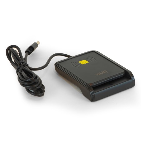 Lettore Smart Card - NFC - Doppia Interfaccia - Contactless - Nero