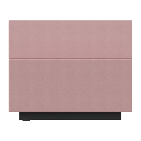 C2100244V04 Pouf Jazz in Tessuto Era con Schienale e Base Rettangolare - Dimensioni 80 x 60 x 65 cm - Colore Rosa C24