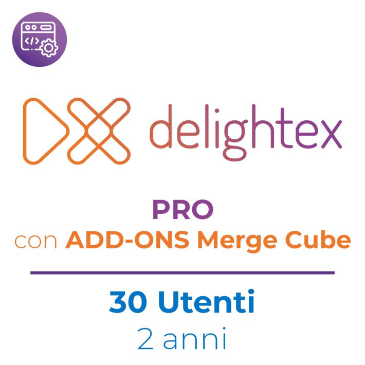 Delightex (ex-Cospaces) con Add-On | 30 Utenti, 2 Anni