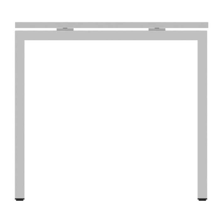 Tavolo Quadrato Nova U in Melaminico - Dimensioni 80 x 80 x 74 h - Colore Piano Bianco - Colore Struttura Bianco