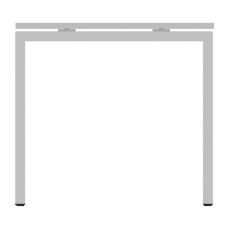 Tavolo Quadrato Nova U in Melaminico - Dimensioni 80 x 80 x 74 h - Colore Piano Bianco - Colore Struttura Bianco