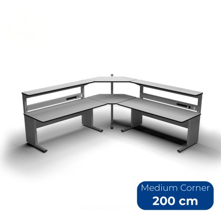 Tavolo Tecnico Corner KE - Laminato Antigraffio, Antistatico