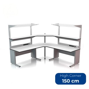 Tavolo Tecnico Corner KE High 1500 in Laminato Antigraffio e Antistatico