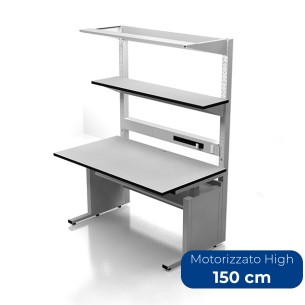 Tavolo Tecnico KE Motorizzato High 1500 in Laminato Antistatico e Antigraffio  - Dimensioni 150 x 85 x 72/10