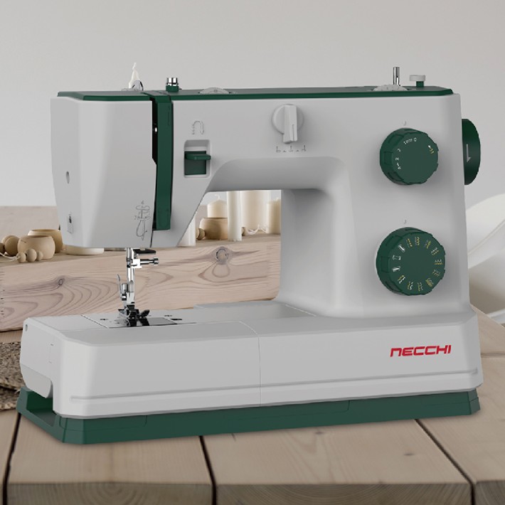 Macchina da Cucire Meccanica Rotativa - Modello Necchi Q421A con 21 Punti