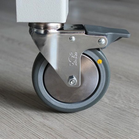 Tavolo per Laboratorio Multiuso ESD-SAFE con Ruote e Ripiano Inferiore - Dimensioni 180 x 80 x 91 cm
