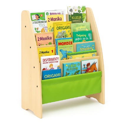 Libreria Infanzia in Legno e Stoffa - Dimensioni 72 x 38 x 11 cm