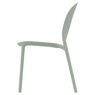 Sedia Hug Go Green con Scocca in Polipropilene - Altezza Seduta 44 cm (M6)   - Colore Verde Pastello 2