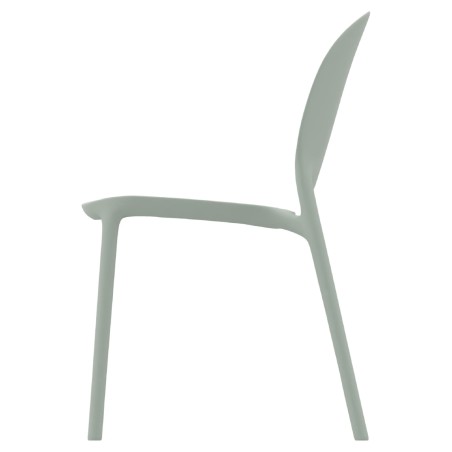 Sedia Hug Go Green con Scocca in Polipropilene - Altezza Seduta 44 cm (M6)   - Colore Verde Pastello