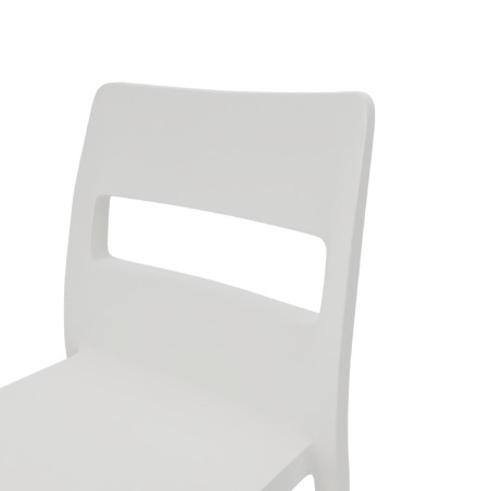 Sedia Sai in Tecnopolimero  - Altezza Seduta 46 cm - Colore Scocca Lino