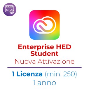 Creative Cloud Enterprise HED per Studenti (Minimo 250 Licenze) - Nuova Attivazione - VIP EDU - Prezzo a Licenza - 1 Anno