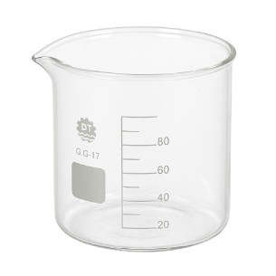 Bicchiere graduato in vetro forma bassa 400 ml