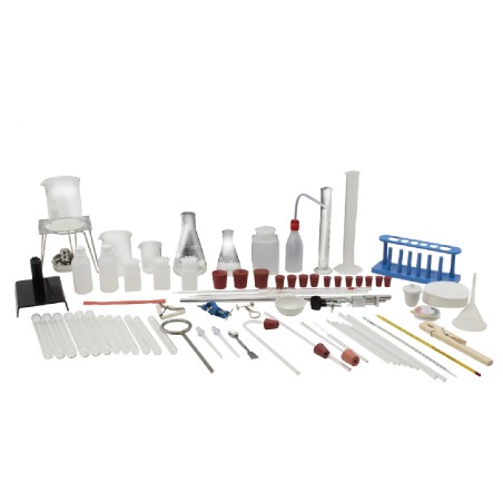 Kit di vetreria e accessori da laboratorio di fisica, chimica e biologia