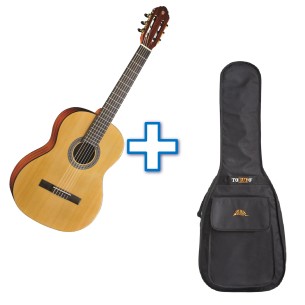 Eko Guitars - Chitarra Classica - Vibra 100 Natural - con Custodia