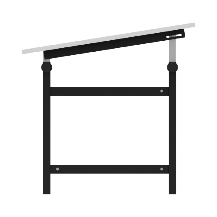 Tavolo Architetto QSA Telescopico con Piano in Melaminico - Dimensioni 80 x 120 cm - Altezza Regolabile 72/105 cm