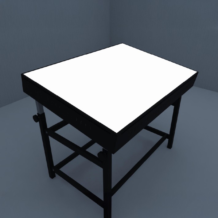 Tavolo Regolabile Archittetto con Piano Luminoso Grapholux - Dimensione Piano 102 X 162 cm - Altezza Regolabile 85/115 cm