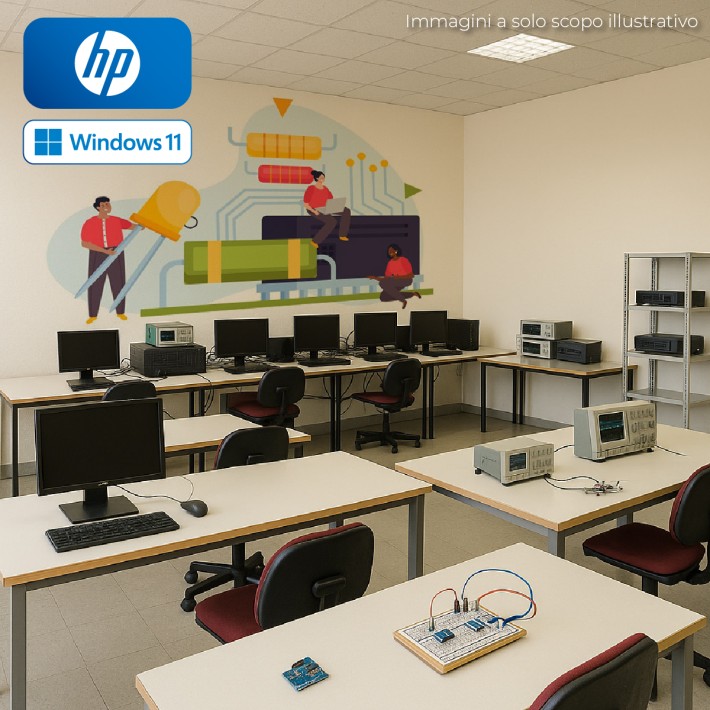 Laboratorio di Informatica - Elettronica - Telecomunicazioni Desktop Pc HP I7 - Microsoft Office