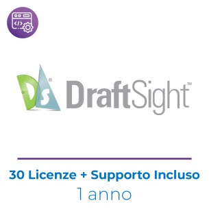 DraftSight EDU Edition Enterprise Plus SNL Network - 30 Users - Inclusa Maintenance di 1 Anno