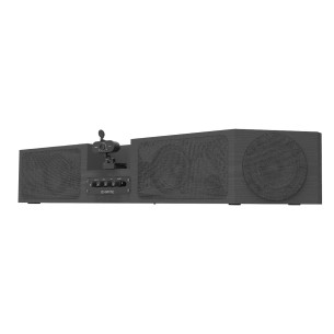 Soundbar con webcam e 4 radio microfoni da tavolo inclusi - Ideale per gruppi di lavoro o sale meeting - Pile microfono Escluse 2
