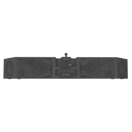 Soundbar con webcam e 4 radio microfoni da tavolo inclusi - Ideale per gruppi di lavoro o sale meeting - Pile microfono Escluse