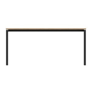 C2105944VM602 Tavolo Nova U in Melaminico - Dimensioni 160 x 80 x 74 cm – Colore Piano Rovere Ambrata – Colore Struttura Nero 2