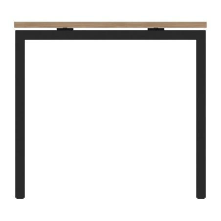 C2105944VM602 Tavolo Nova U in Melaminico - Dimensioni 160 x 80 x 74 cm – Colore Piano Rovere Ambrata – Colore Struttura Nero