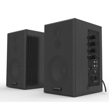 Coppia Casse Preamplificate da 100W con Ingresso Microfonico e USB