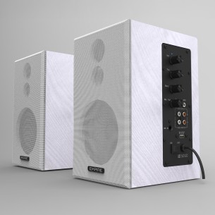 Coppia di Casse Preamplificate Empire da 120W con Ingresso Microfonico
