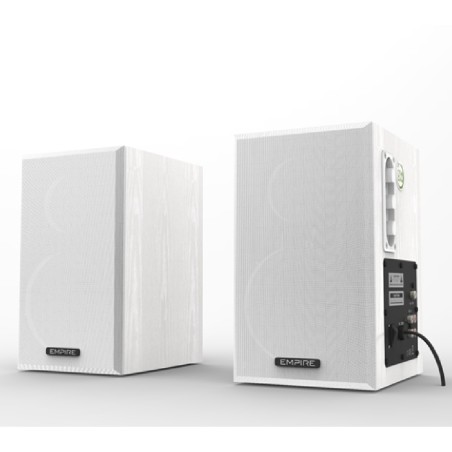 Coppia di Casse Preamplificate ECO100PLUS da 100W - Colore Bianco
