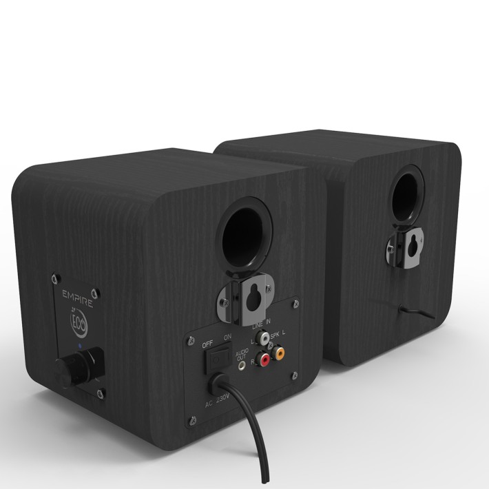 Coppia di casse preamplificate da 70W - Studio 70 con funzione ECO
